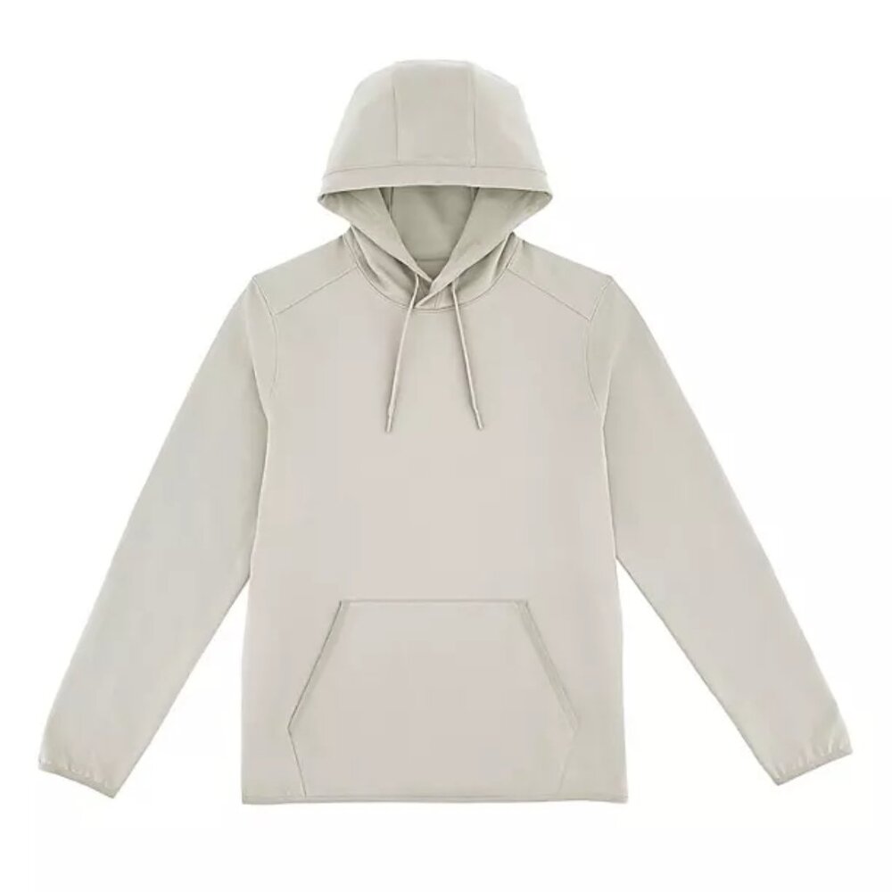 Member's Mark MENS LUXE HOODIE FLAX XL Soft Weighted Comfort Grey Extra Larg NEW